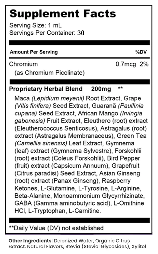 Keto Drops ingredient image