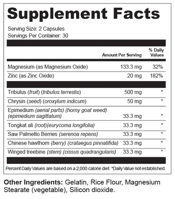 Items Shore 2 Testosterone Booster ingredients